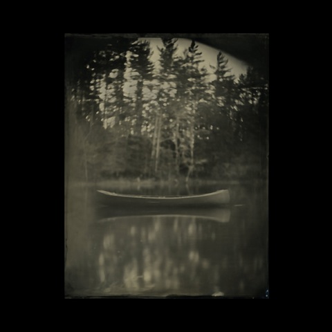 CURTIS WEHRFRITZ, Lost Canoe, 11 x 14 inches, Wet Plate Collodion 